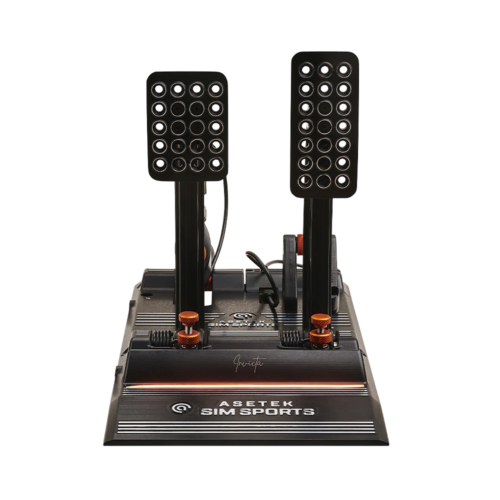 Asetek SimSports Invicta Pédales de Sim Racing - Frein & Accélérateur