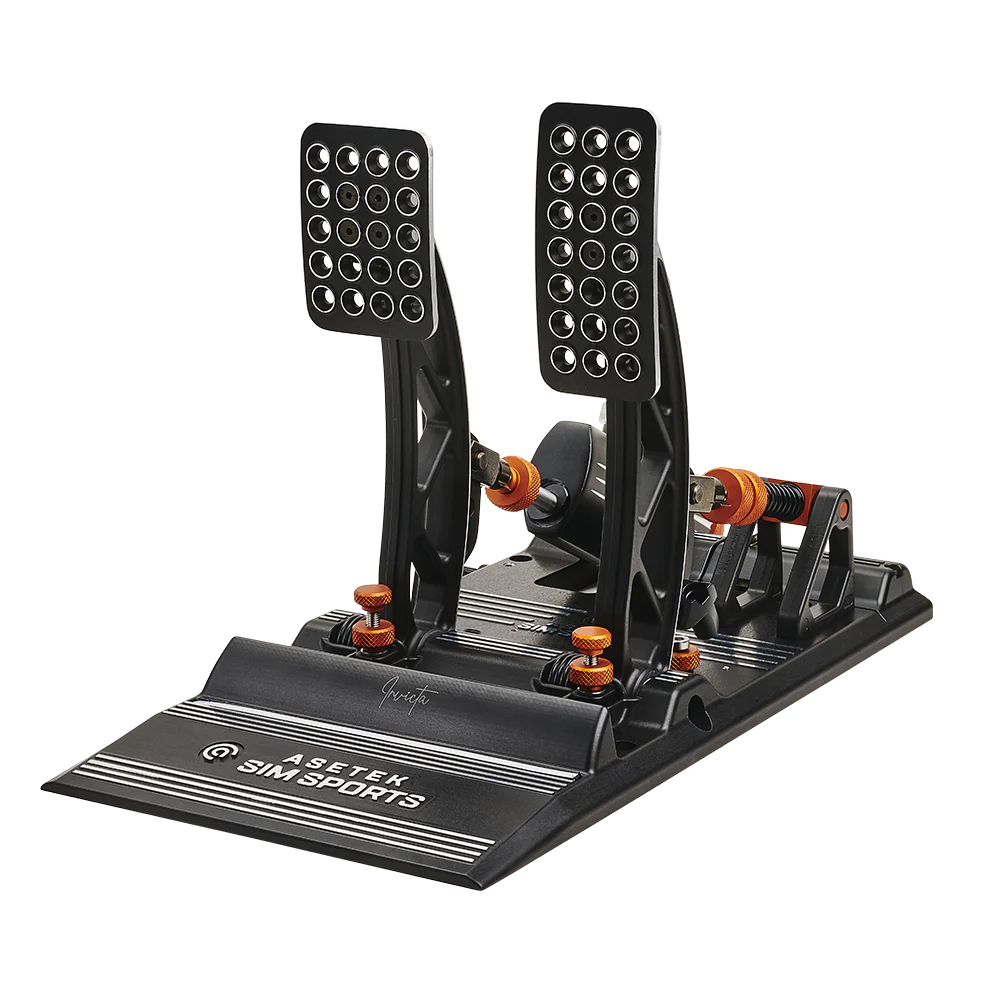 Asetek SimSports Invicta Pédales de Sim Racing - Frein & Accélérateur
