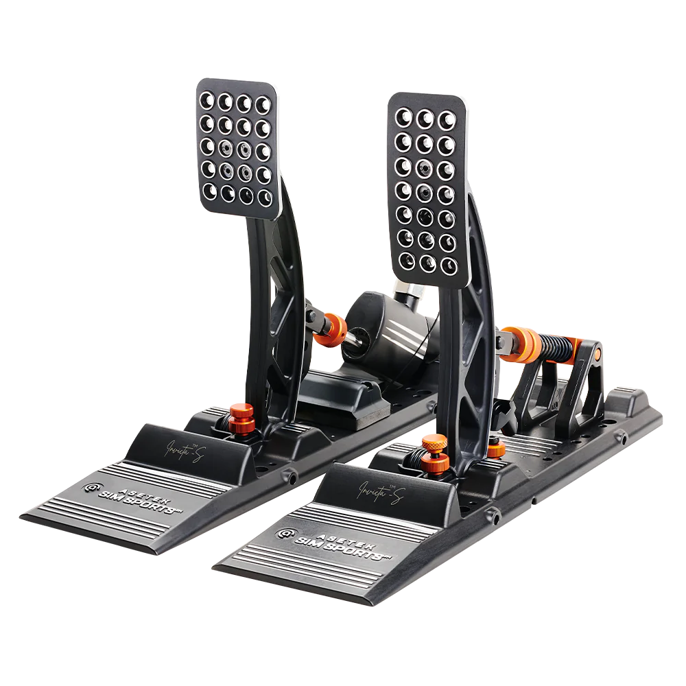 Asetek SimSports S Series Invicta Pédales de Simulation de Course - Frein & Accélérateur (Set Séparé)