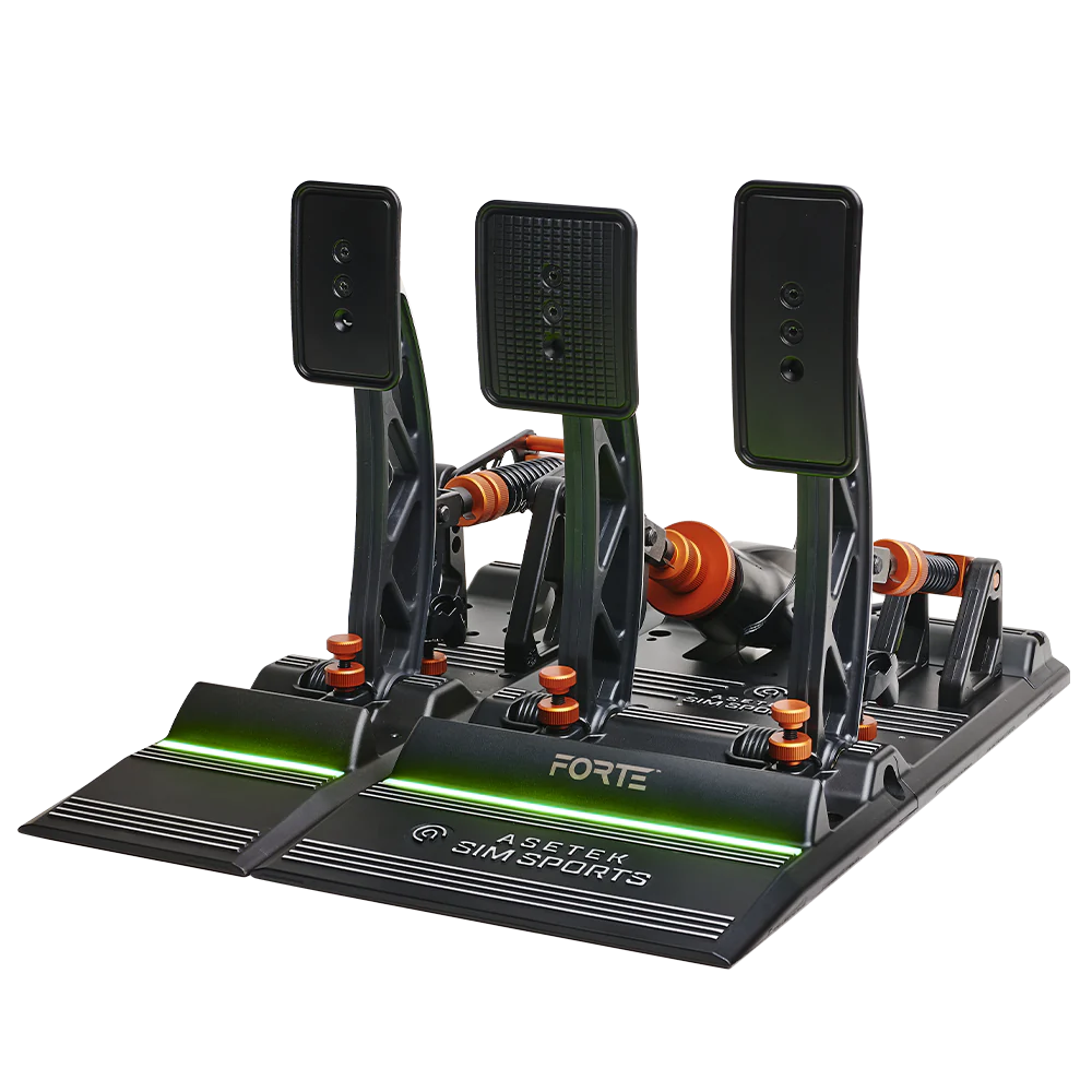 Asetek SimSports Forte Pédales de Simulation de Course - Frein & Accélérateur