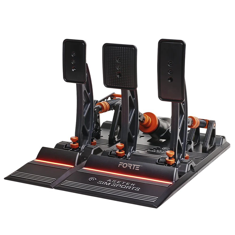 Asetek SimSports Forte Pédales de Simulation de Course - Frein & Accélérateur