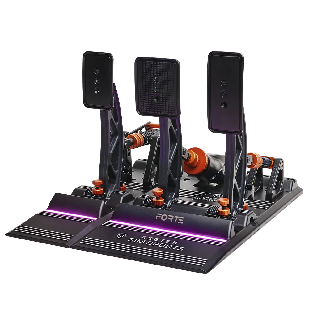 Asetek SimSports Forte Pédales de Simulation de Course - Frein & Accélérateur