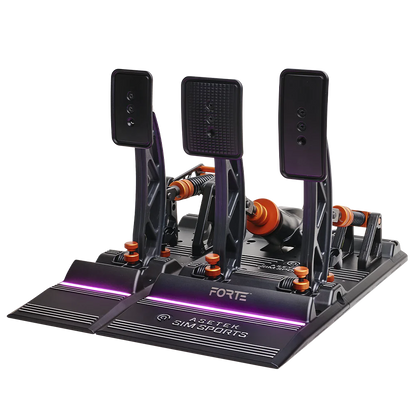 Asetek SimSports Forte Pédales de Simulation de Course - Frein & Accélérateur