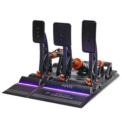 Asetek SimSports Forte Pédales de Simulation de Course - Frein & Accélérateur