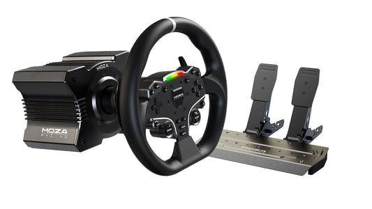 MOZA R5 volant et Pédale Pack