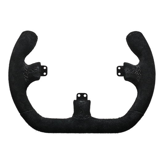 Asetek SimSports Open D Volant en Cuir Noir